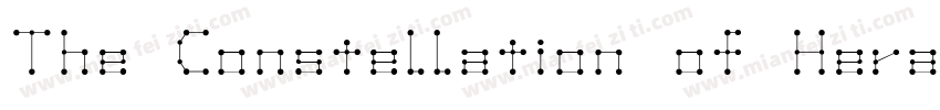 The Constellation of Heracles手机版字体转换